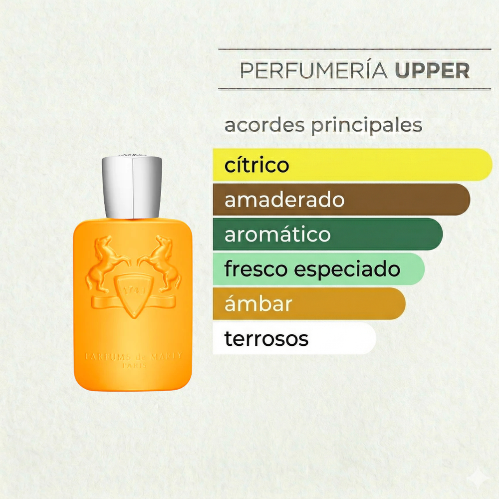 Notas olfativas de Parfums de Marly Perseus original hombre. Encuéntralo en Perfumería Upper
