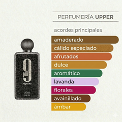 Notas olfativas de Afnan 9PM Night Oud original unisex. Encuéntralo en Perfumería Upper