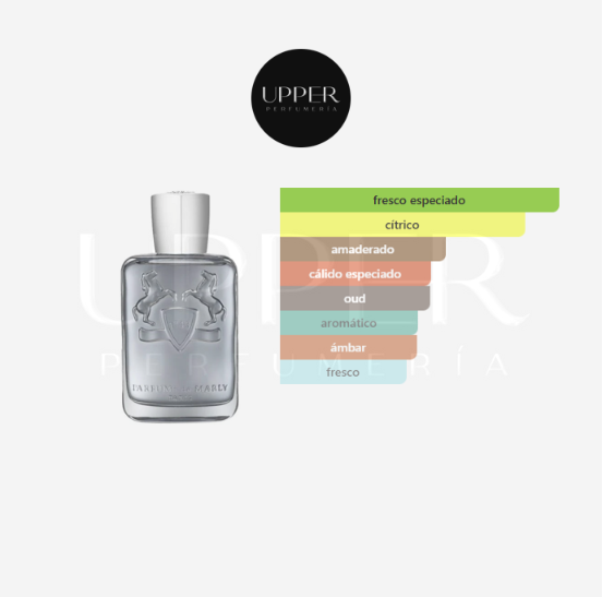 Notas olfativas de Parfums de Marly Castley hombre. Encuéntralo en Perfumería Upper.