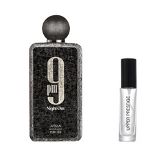 Afnan 9 PM Night Oud decant 5 ml original Perfumería Upper