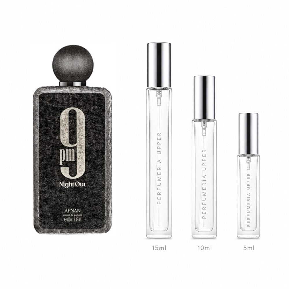 Afnan 9 PM Night Out Eau de Parfum decant original hombre Perfumería Upper