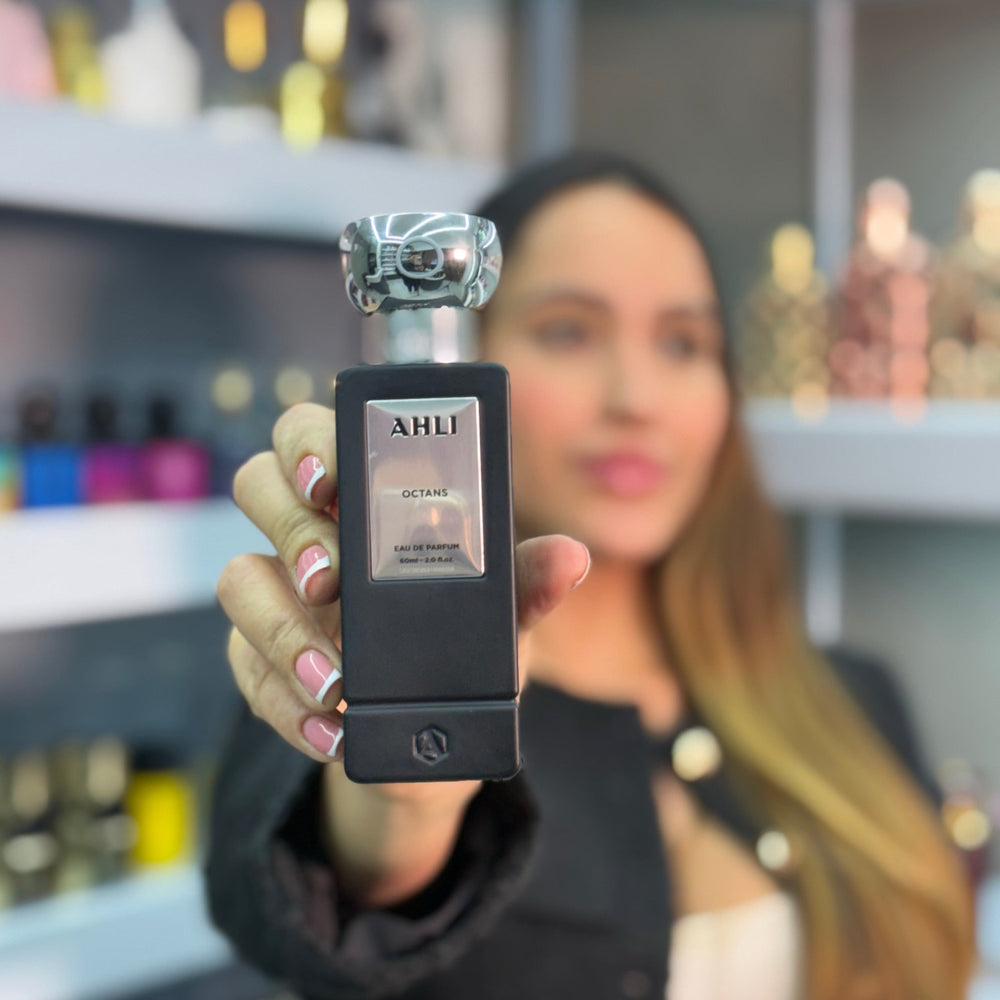 Ahli Octans Eau de Parfum fragancia unisex elegante y sofisticada para cualquier ocasión