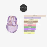Notas olfativas de Bvlgari Omnia Amethyste Eau de Toilette con pomelo rosado, iris, rosa búlgara y heliotropo
