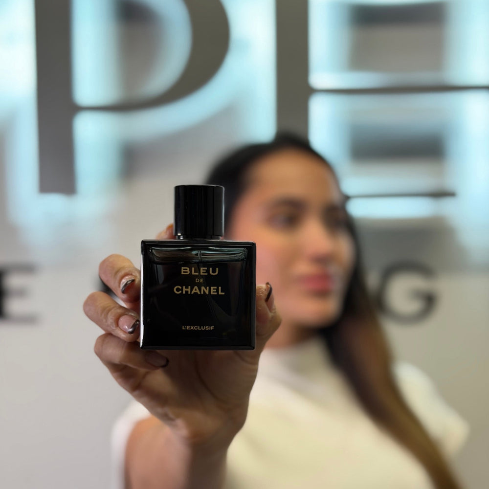 Chanel Bleu de Chanel L'Exclusif Extrait de Parfum fragancia masculina ambarada amaderada