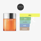 Notas olfativas de Clinique Happy for Men Eau de Toilette con lima, mandarina, jazmín, cedro y almizcle