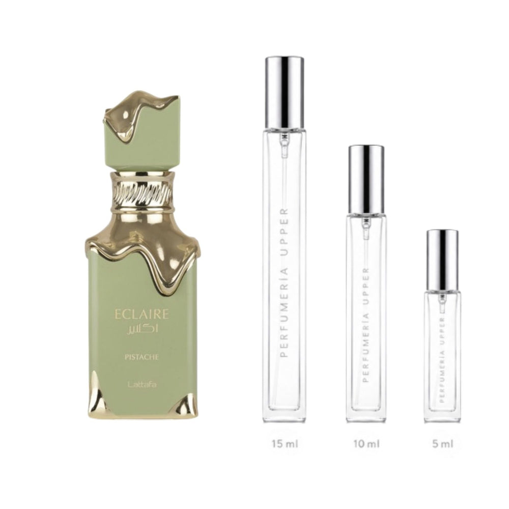 Lattafa Eclaire Pistache EDP decant original Unisex Perfumería Upper