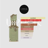 Notas olfativas de Lattafa Eclaire Pistache EDP con crema de pistacho, pistacho tostado, crema batida, coco, cacao, vainilla, leche y almizcle