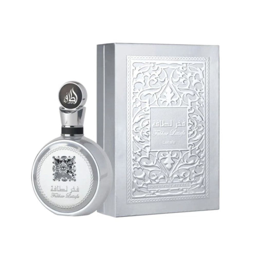 Lattafa Fakhar Platin Eau de Parfum hombre caja original en Colombia
