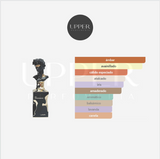 Notas olfativas de Lattafa His Confession Eau De Parfum hombre con canela, lavanda, iris, vainilla y ámbar en Colombia