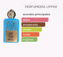Notas olfativas de Zakat you are my fire original unisex. Encuentrala en decants y perfume completo en PERFUMERIA UPPER