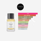 Notas olfativas de Matiere Premiere Radical Rose unisex. Encuéntralo en Perfumería Upper.