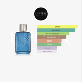 Notas olfativas de Parfums de Marly Sedley para hombre. Descubre su aroma fresco, cítrico y aromático. Encuéntralo en Perfumería Upper.