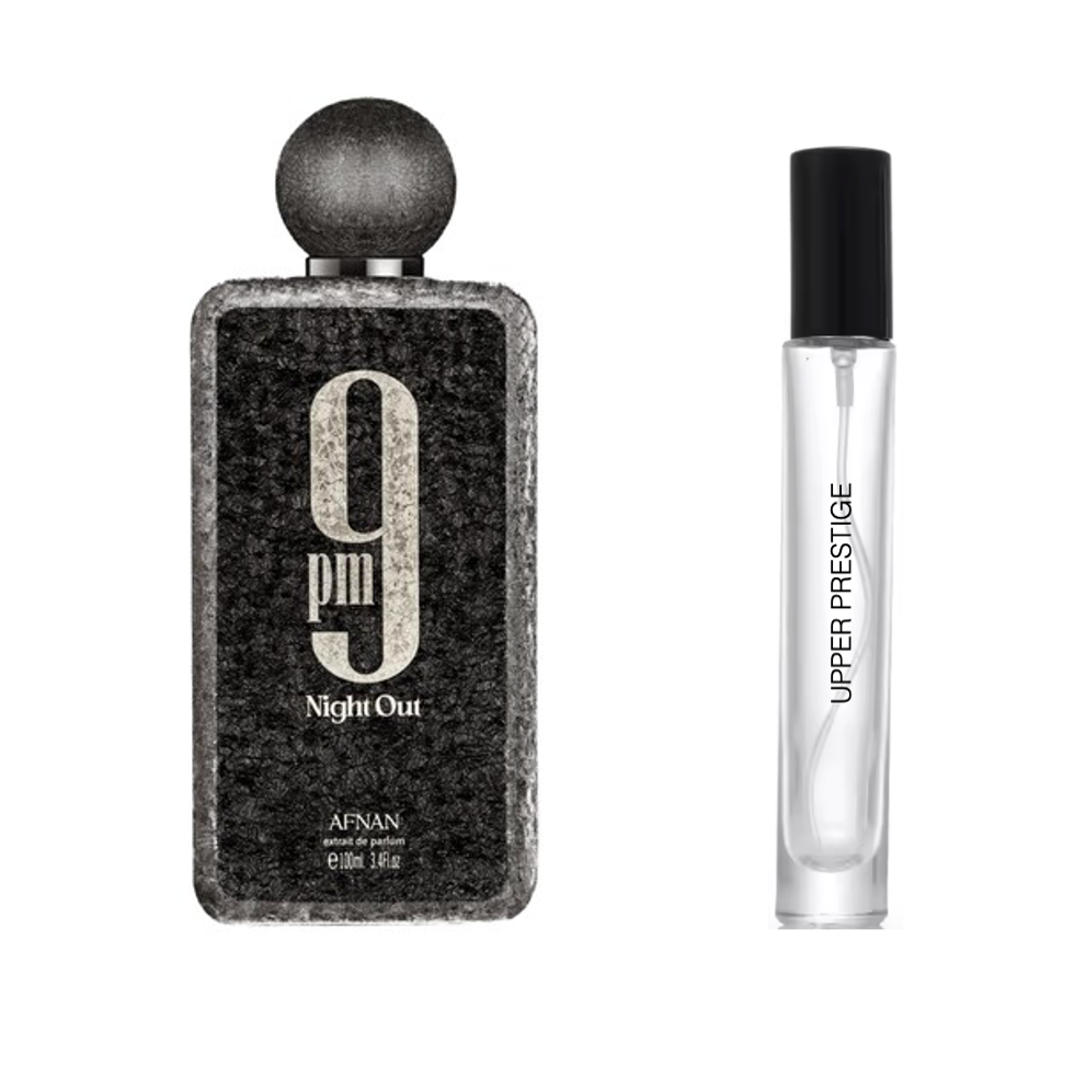 Afnan 9 PM Night Oud decant 10 ml original Perfumería Upper