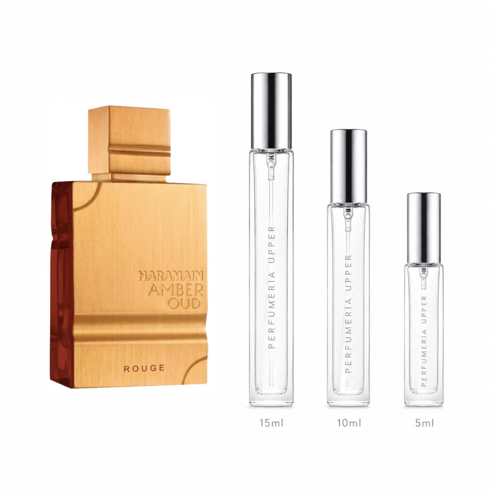 Al Haramain Amber Oud Rouge Eau de Parfum decant original unisex Perfumería Upper