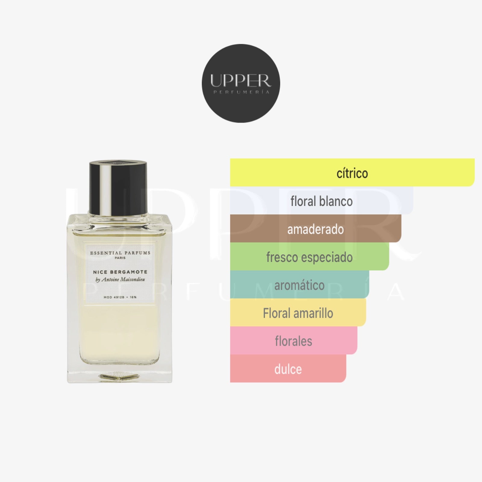 Notas olfativas Essential Parfums Nice Bergamote EDP Unisex