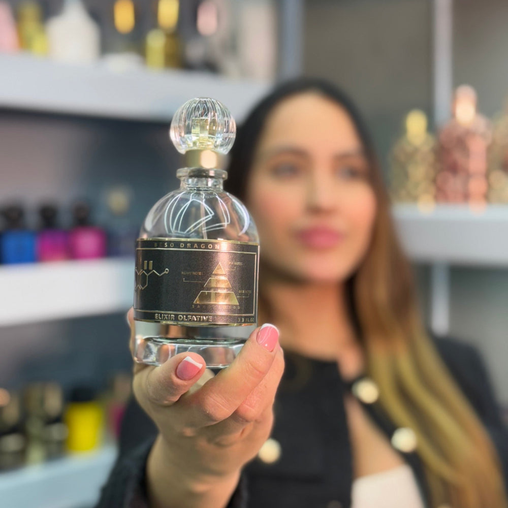 Gevill France Beso Dragon Elixir de Parfum fragancia unisex amaderada especiada