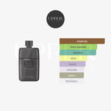 Notas olfativas de Gucci Guilty Pour Homme EDP con rosa, chile, lavanda, flor de azahar, pachulí, cedro y almizcle