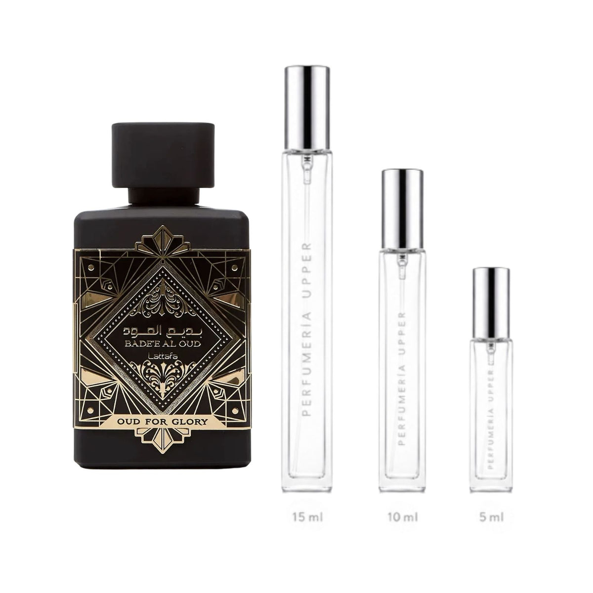 Lattafa Bade'e Al Oud Oud for Glory EDP decant original Unisex Perfumería Upper