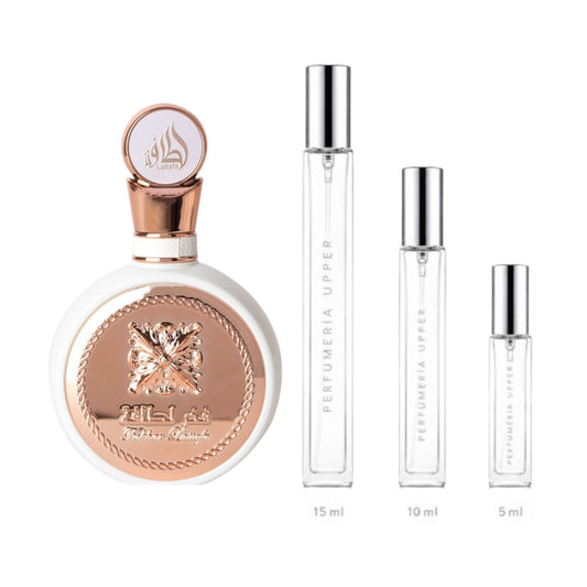 Lattafa Fakhar Rose EDP decant original Mujer Perfumería Upper