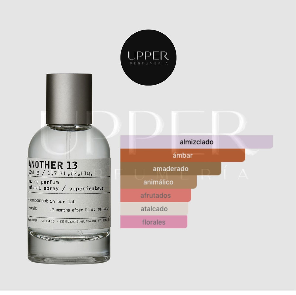 Le Labo Another 13 EDP Unisex, fragancia almizclada, amaderada, ambarada y afrutada