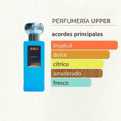 Notas olfativas de ahli karpos. perfume original unisex de 6 ml. encuentralo en perfumeria upper