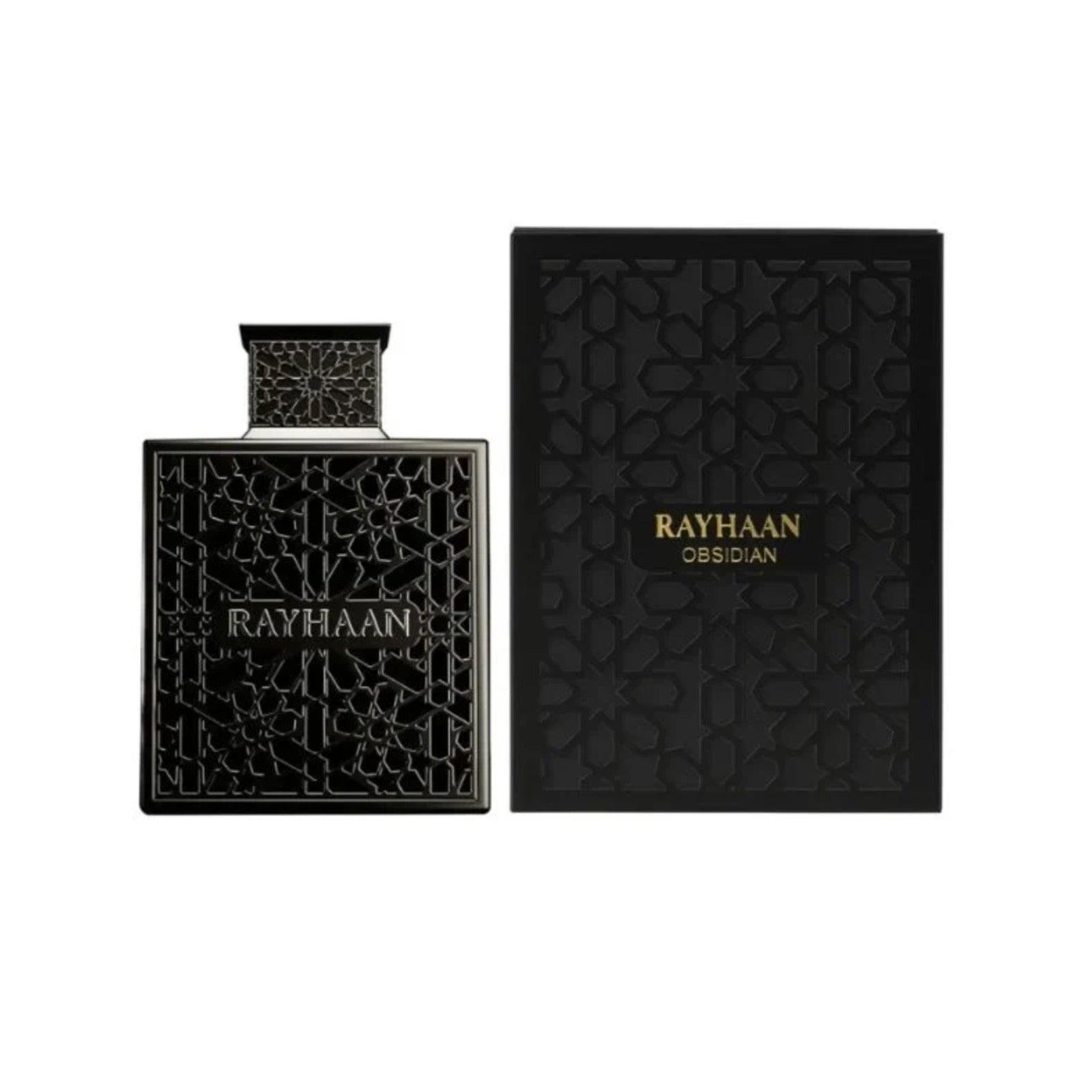Rayhaan Obsidian EDP Hombre original caja del perfume
