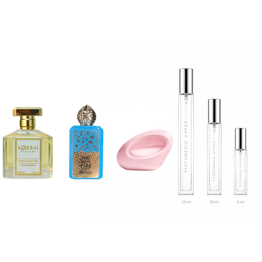 Set Decants Verano para Mujer con perfumes originales frescos y frutales en 5 ml, 10 ml y 15 ml