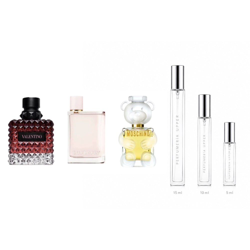 Set Diseñador Mujer con perfumes 100% originales de marcas reconocidas. Decants de 5, 10 y 15 ml. Envíos a todo el país.