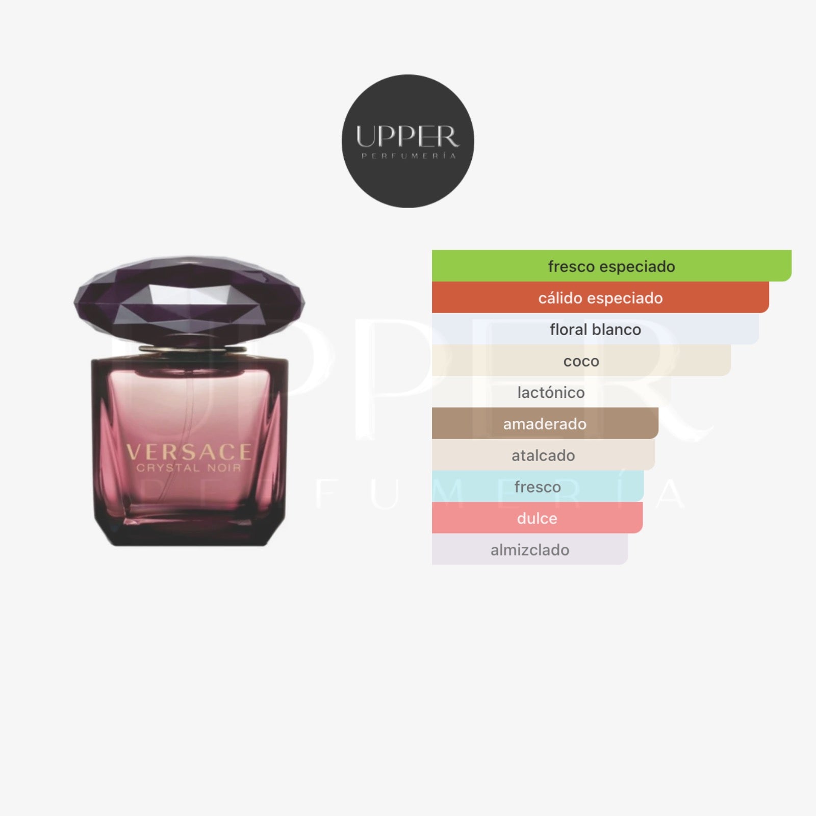 Notas olfativas Versace Crystal Noir EDT Mujer